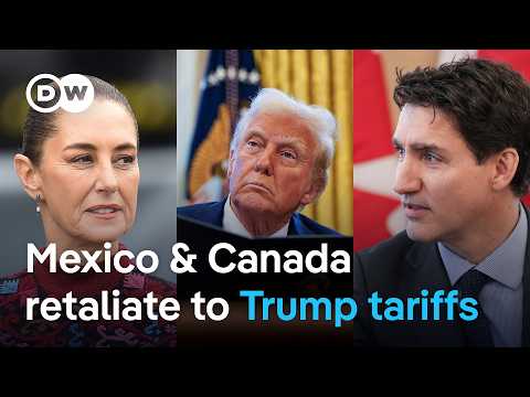 Canada imposes 25% tariffs on US imports in retaliation to Trump’s tariff plan | DW News
