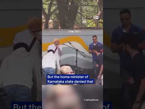Ed Sheeran street concert cut short upruptly by the Indian authorities | DW News