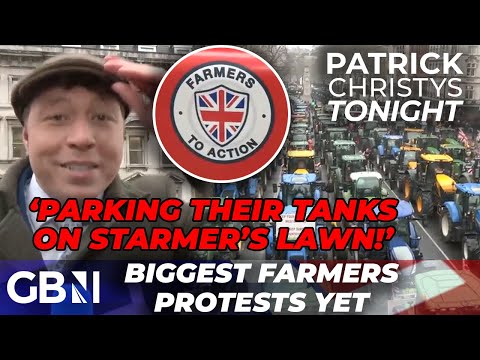 ‘Parking Their TANKS!’ | Patrick Christys Shares Support For Farmers At Largest Farming Protest Yet