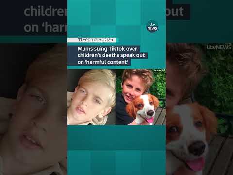 Mums suing TikTok over children’s deaths speak out on ‘harmful content’ #itvnews