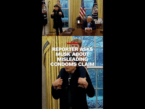 Reporter asks Musk about misleading condoms claim