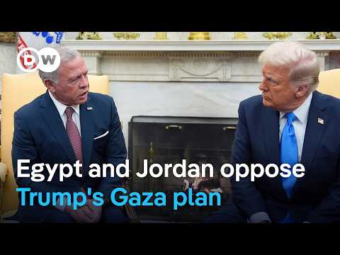 Trump pushes Gaza plan in talks with King Abdullah | DW News