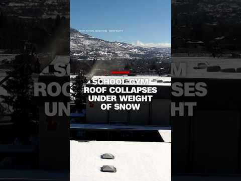 School gym roof collapses under weight of snow