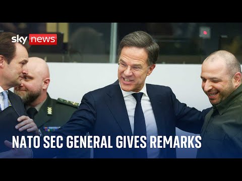 NATO Secretary General and Ukraine’s defence minister give remarks | Watch live