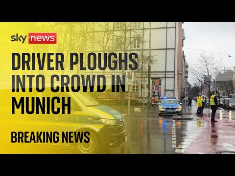 ‘Major police operation’ after driver ploughs into crowd in Munich | Watch live