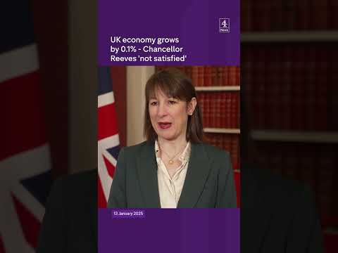 UK economy grows by 0.1% – Chancellor Reeves ‘not satisfied’