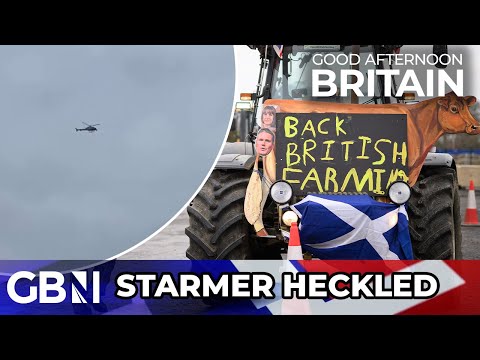 WATCH: Keir Starmer RESCUED after being BARRICADED by protesting farmers