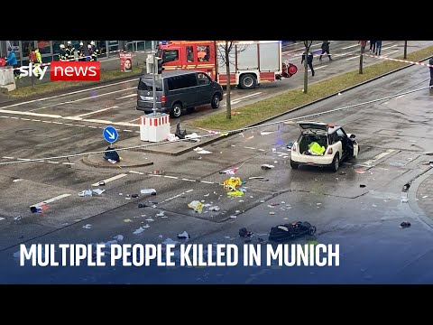 ‘At least 28’ people injured in Munich after driver rams into crowd