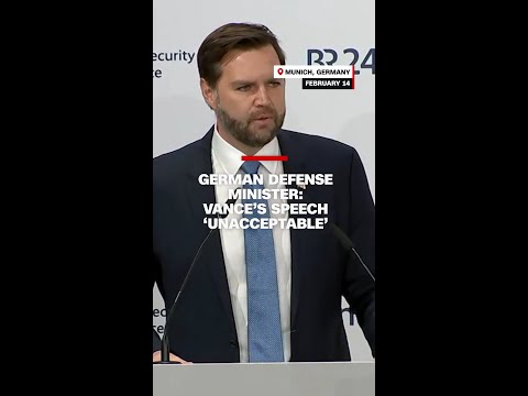 German Defense Minister calls JD Vance’s speech ‘unacceptable’