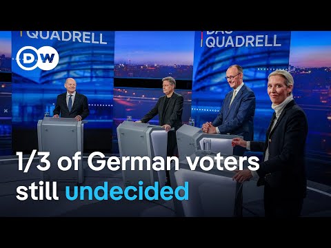 Germany’s chancellor candidates face off in 4-way debate | DW News