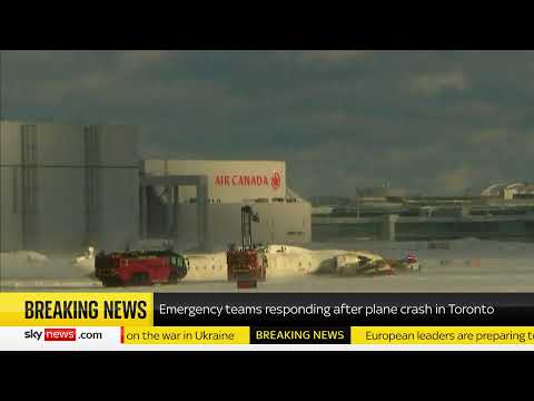 Live from the aftermath of a plane crash at Toronto Pearson International Airport