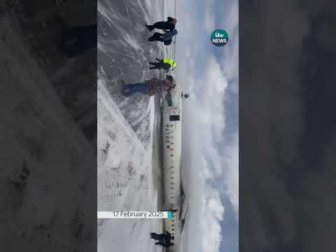 At least eight injured after plane flips over at Toronto airport  #itvnews #toronto #delta
