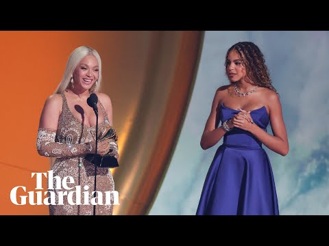 Beyoncé wins first album of year Grammy award for Cowboy Carter: ‘It’s been many, many years’