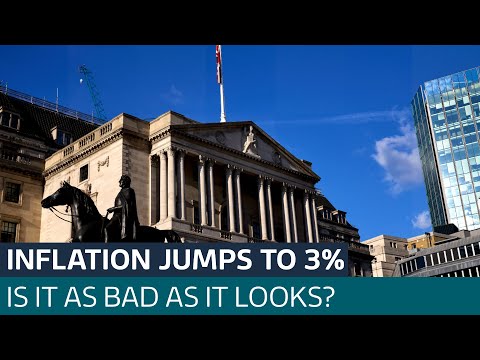 Higher than expected jump in inflation to 3% may not be as bad as it looks | ITV News