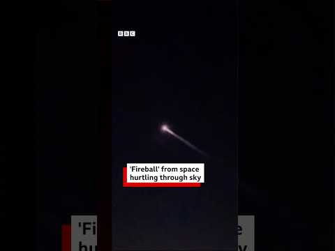 ‘Fireball’ hurtling through sky reportedly remains of Elon Musk rocket. #BBCNews