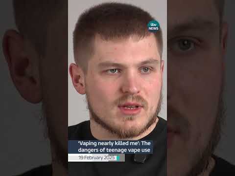 Vaping as a teenager left Ewan Fisher unable to walk and with a 20% chance to live.