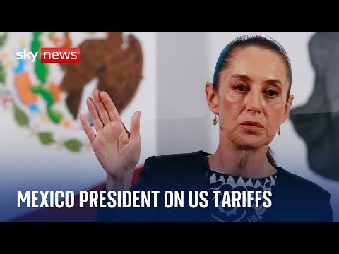 Live | Mexico president responds to Trump’s tariff announcement