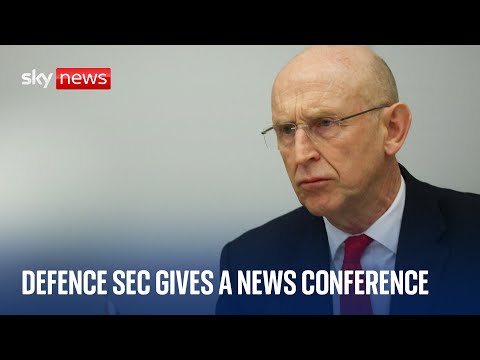 LIVE: UK defence secretary holds news conference in Norway