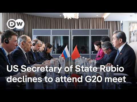 G20 talks to go ahead without US’s highest diplomat | DW News