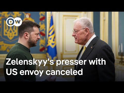 US-Ukraine tensions escalate as Zelenskyy-Kellogg press conference cancelled | DW News