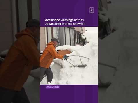 Avalanche warnings in Japan