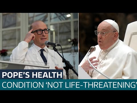 Pope Francis ‘not out of danger’ but recovery ongoing, doctor says | ITV News