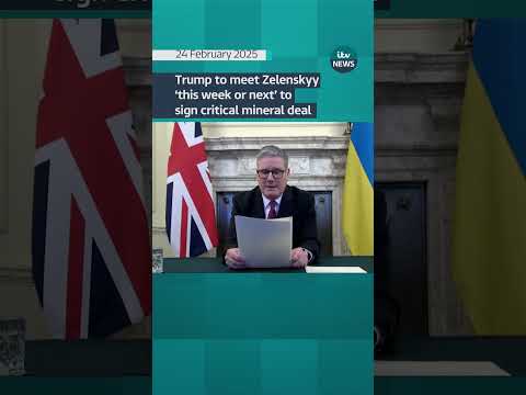 Trump to meet Zelenskyy ‘this week or next’ to sign critical mineral deal #itvnews #ukraine #trump