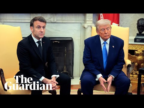 Donald Trump and Emmanuel Macron hold news conference at White House – watch live