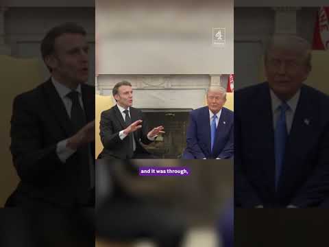 Macron correctsTrump in the White House