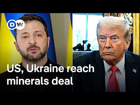 On what terms did Ukraine agree to sign a minerals deal with the US?