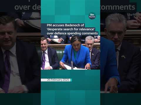 PM accuses Badenoch of ‘desperate search for relevance’ over defence comments #itvnews #PMQs