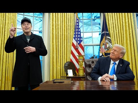 President Trump holds his first cabinet meeting, with Elon Musk attending