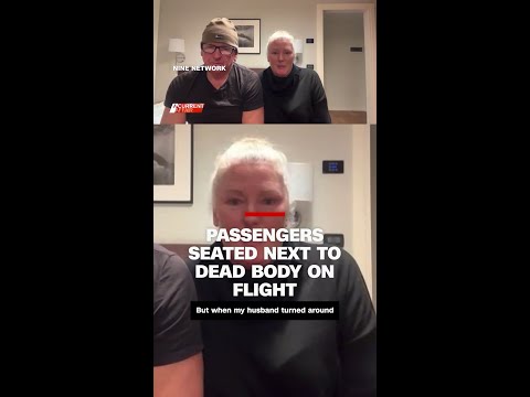 Passengers seated next to dead body on flight