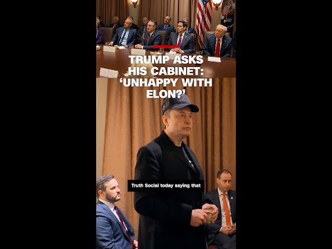 Trump asks his Cabinet: ‘Unhappy with Elon?’