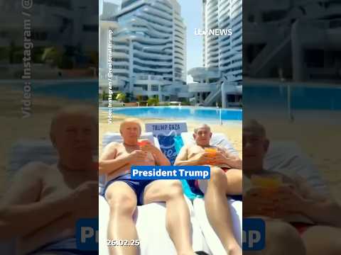 Trump posts AI-generated video showing his vision for Gaza #itvnews