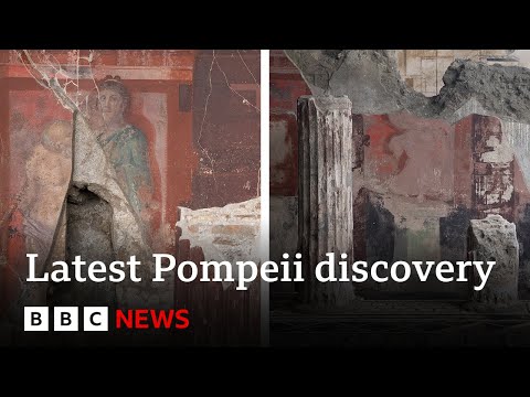 Secrets of ancient Pompeii revealed in newly discovered paintings | BBC News