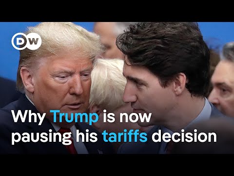 Canada says US is suspending tariffs for 30 days on its northern neighbor | DW News