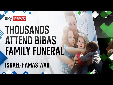 Thousands line streets in Israel for Bibas family funeral procession
