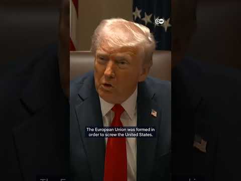 Trump says EU was created to “screw over the US” | DW News