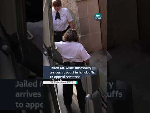 Jailed MP Mike Amesbury has returned to court to appeal against his 10-week prison sentence #itvnews
