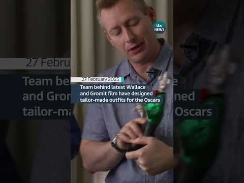 The characters will be wearing tailor-made outfits to the Academy Awards  #itvnews #wallaceandgromit