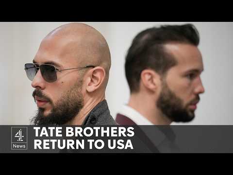 Andrew Tate returns to US with brother after travel ban lifted