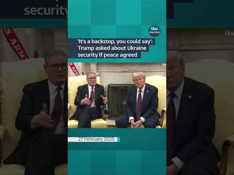 ‘It’s a backstop, you could say’: Trump asked about Ukraine security if peace agreed #itvnews
