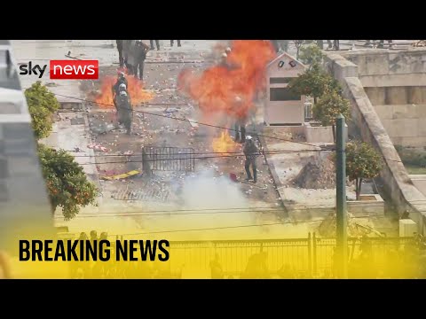 Violent protests in Greece as police and demonstrators clash