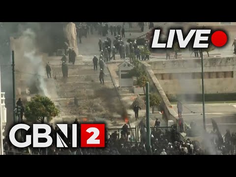 WATCH LIVE: Greek General Strike ERUPTS in CHAOS over deadly train crash