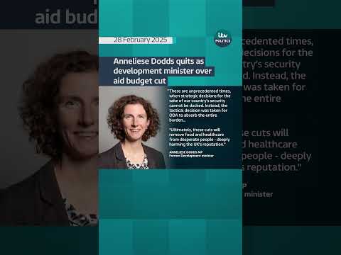 Anneliese Dodds quits as development minister over aid budget cut #itvnews #politics