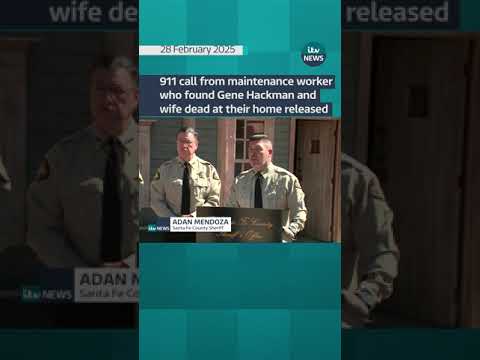 911 call from maintenance worker who found Gene Hackman and wife dead at home released #itvnews