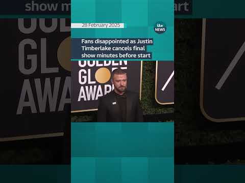 Fans disappointed as Justin Timberlake cancels final show minutes before start #itvnews