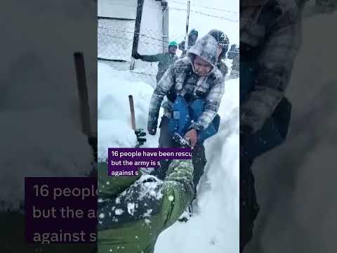 Race to rescue 41 people trapped after avalanche