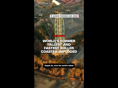 World’s former tallest and fastest roller coaster imploded